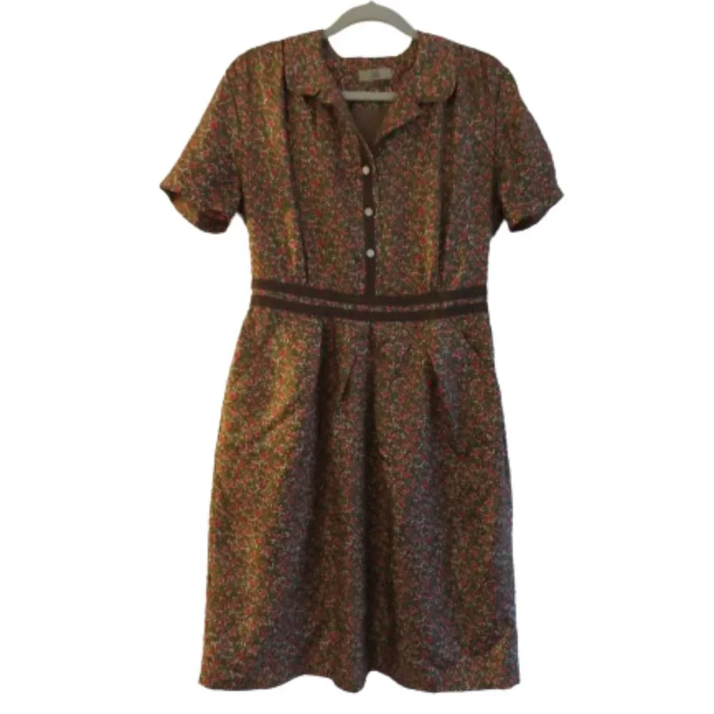 Floral Button-Up Dress - Picture 1 of 16